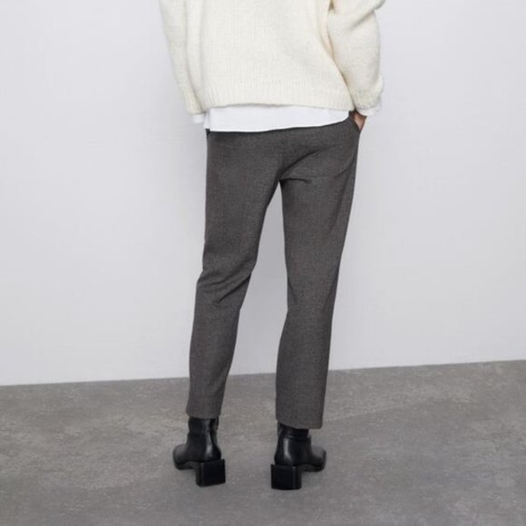 NWT Zara Easy Plaid Pants // Check Trousers - Picture 2 of 7